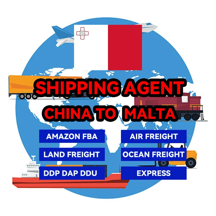 DDP DDU Freight Forwarder china to malta LCL FCL Express shipping logistics to malta shipping agent china to malta