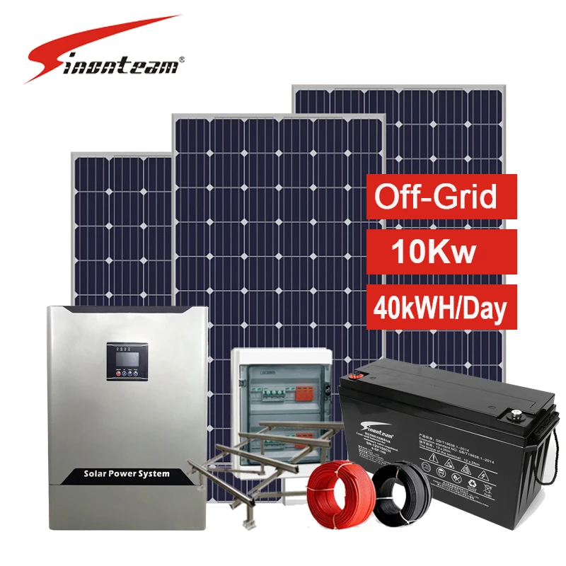 High quality 10kw off grid water solar pool pump system 10000W 15kw 20kw solar system for power backup