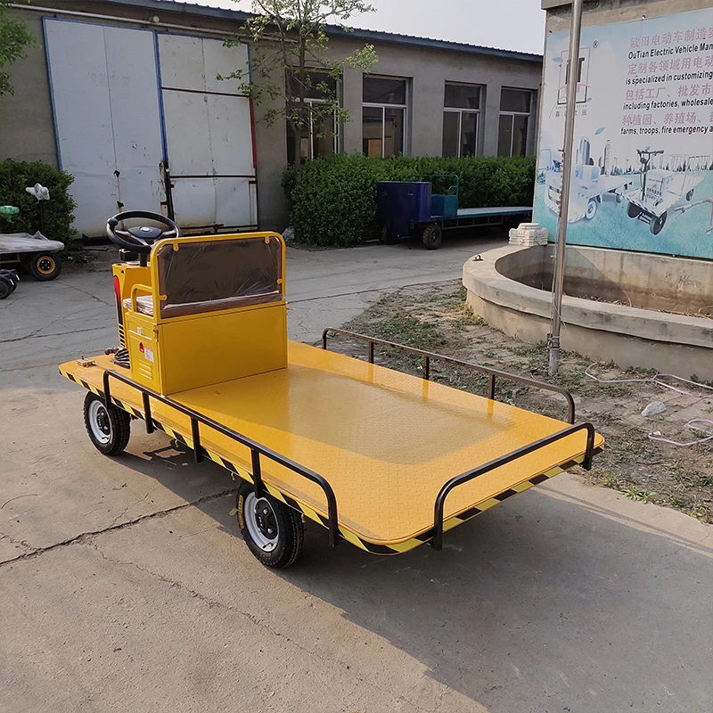 custom  Four-wheeled electric flatbed truck Multi-purpose and diverse electric flatbed for breeding farm