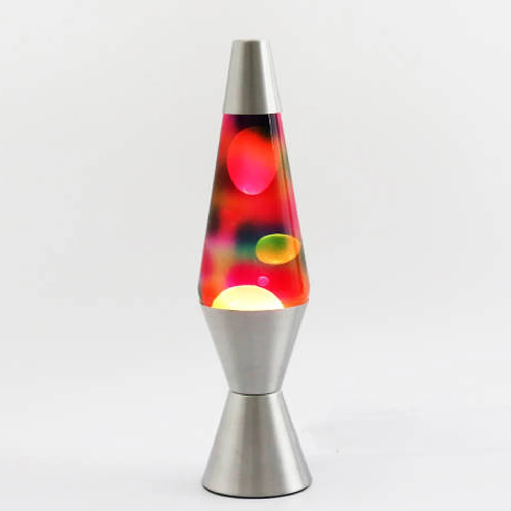 Factory direct saleHigh quality Lava Lamp 14.5-inch Silver Base night lights Fantasy Gift lamp floor lava lamp