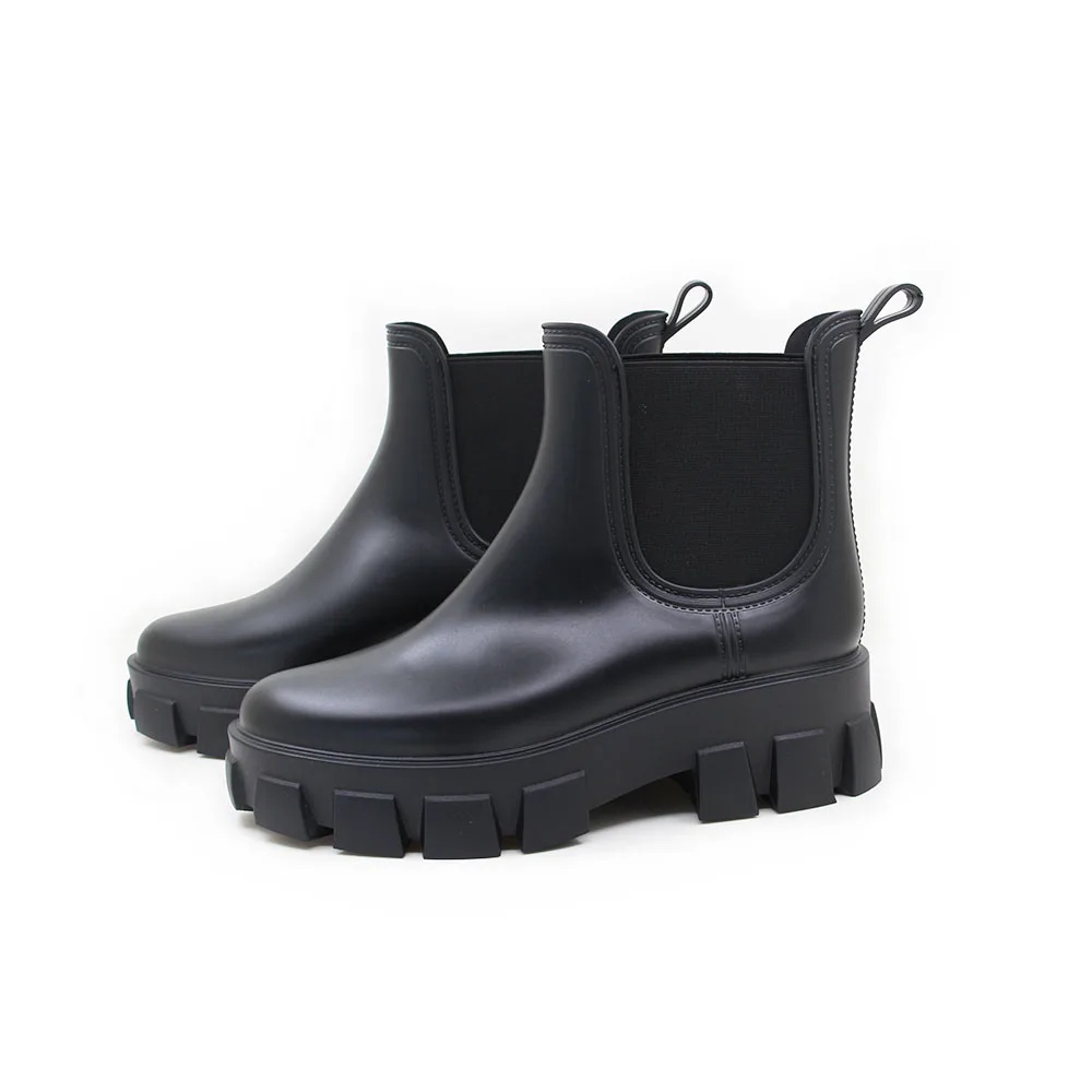 2022 newest Fashion high platform women rain boots waterproof shoes
