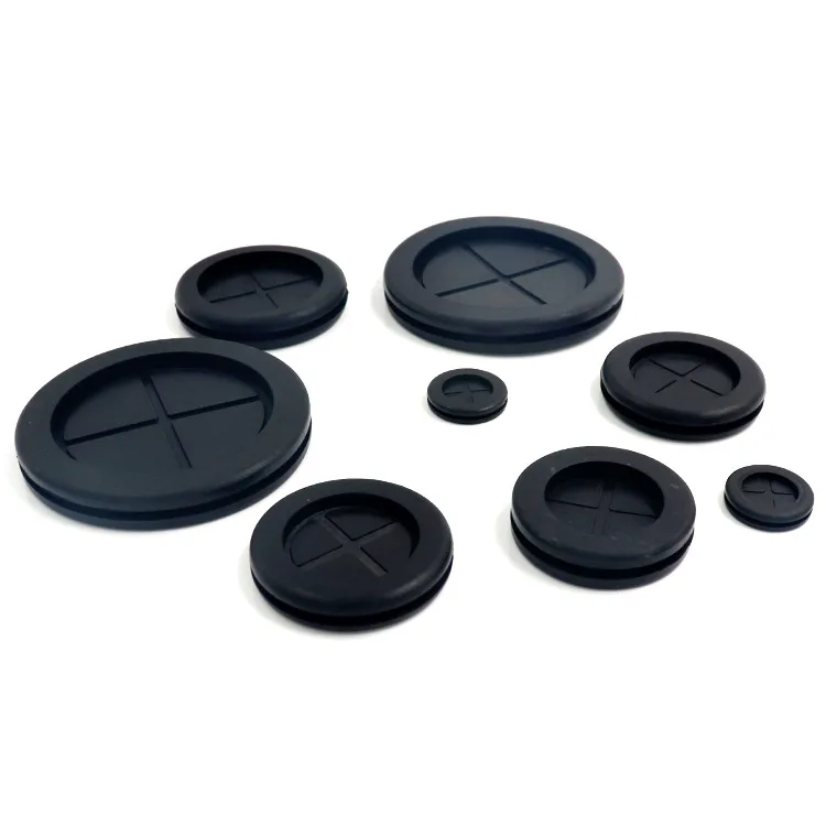 Customized NBR/SIL/FKM/CR Abrasion Resistance High Temperature Resistant Cable Sealing Grommet Rubber Grommet