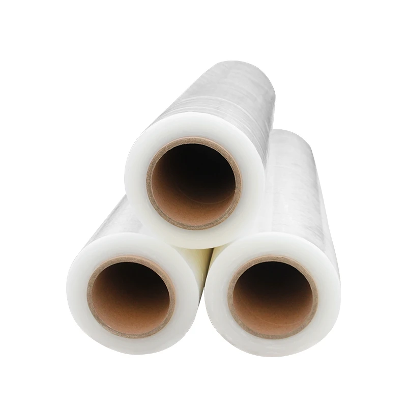 
Factory Price Soft 500mm Pallet Wrapping Film Roll 23 Micron Stretch Film Wrap For Hand Use 