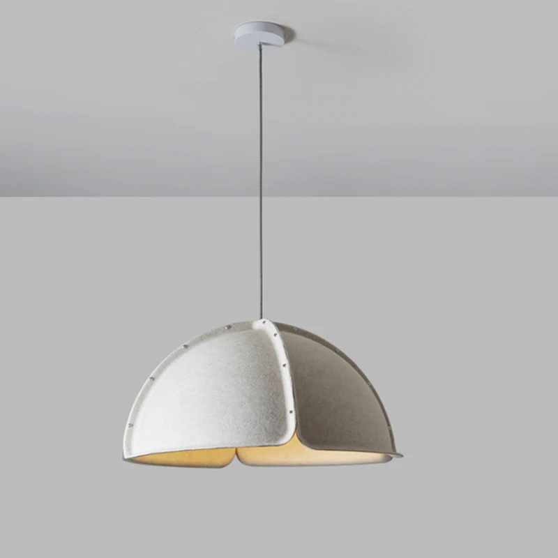 High Quality Recycled Material Felt Lamp Modern Hanging Acoustic Lights Chandeliers Sound Absorbing Fabric Felt Pendant Light