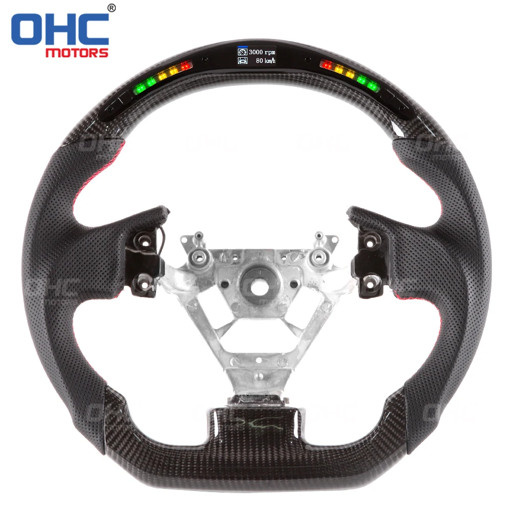 Factory Custom Steering Wheel fit for infinity Infiniti g35 g37 G37S q50 q60 Sedan Coupe exhaust LED Carbon Fiber Steering Wheel