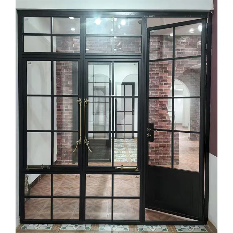 Security door design, courtyard swing door, aluminum alloy glass home door