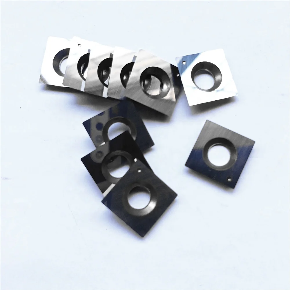 Tungsten Carbide Woodworking Insert Carbide Cutter Inserts 15x15x2.5mm 30 Degree Radius Corner and Radius Sides for Wood Lathe