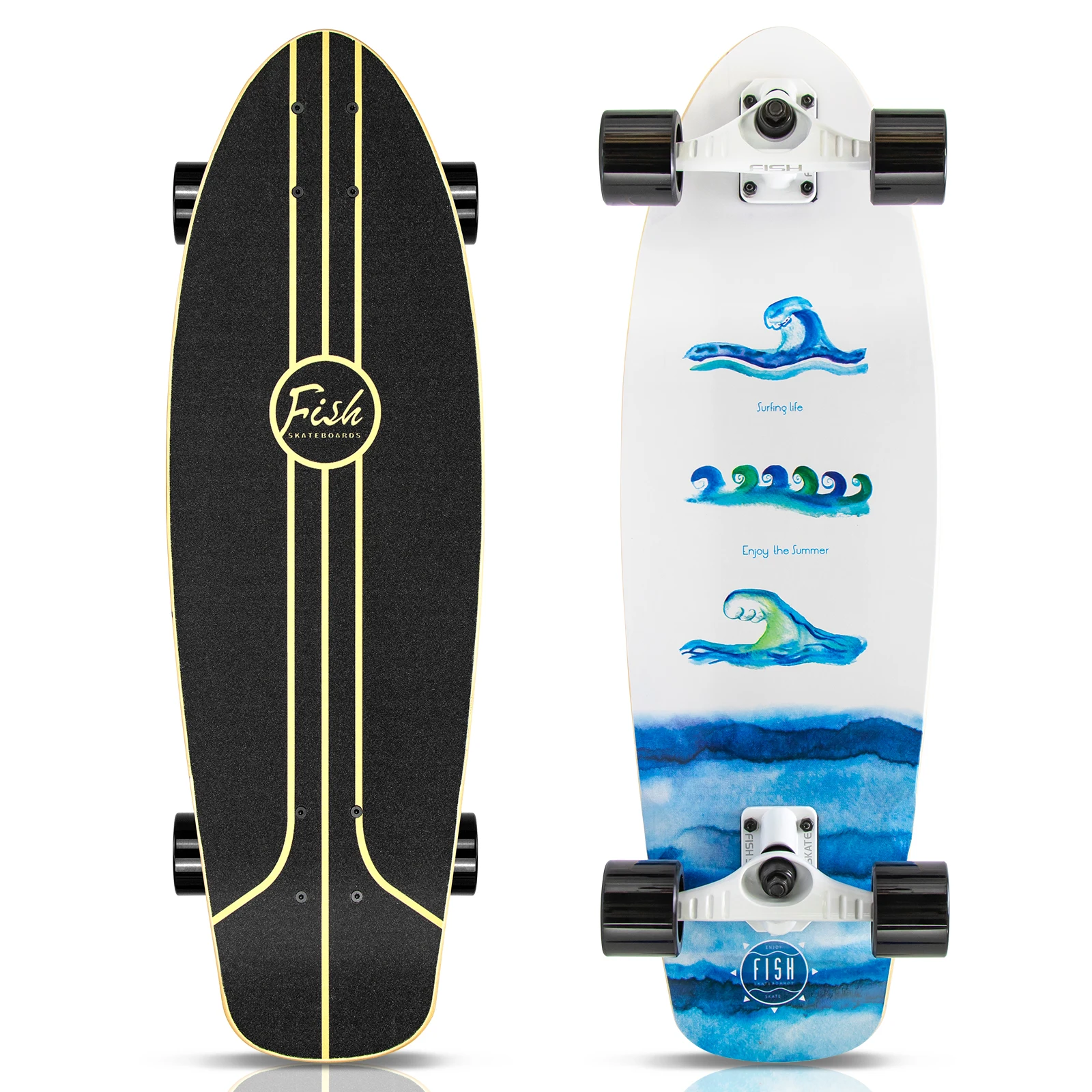 Surf Skateboard 100% All Canadian Maple Land Surf Skateboard Four-wheels Skateboard Type Drift Board