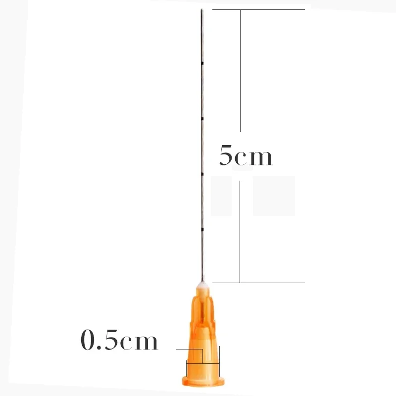 25 gauge 50mm microcanula blunt tip needle flexible disposable liposuction canula