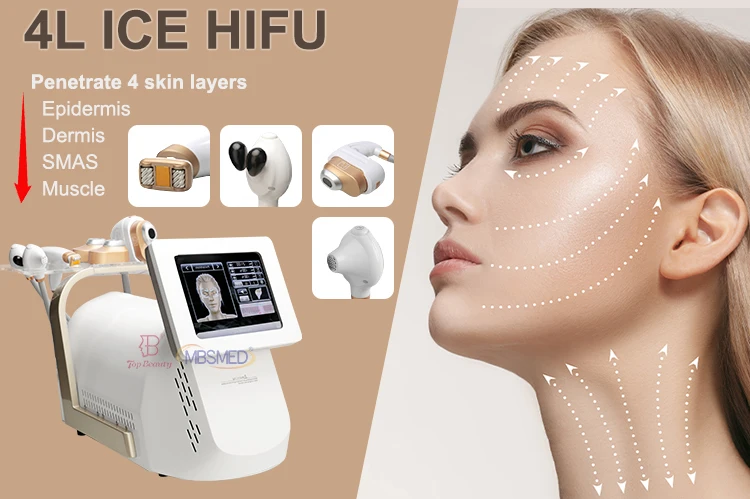 2024 Cryo Facial Lifting Hifu 12D 8D 5D Cartridge 500,000 Shots Smas Skin Thigjtening Machine Ice Hifu