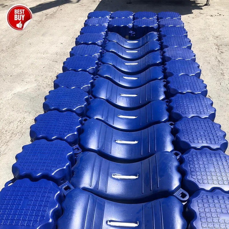Welldone hdpe plastic modular floating pontoons yacht dock cubes bridge platform