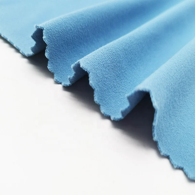 Wholesale Solid Color Cotton Lycra Fabric Custom Plain Dyed Cotton Jersey Fabric for Underwear Home Textile for Clothing