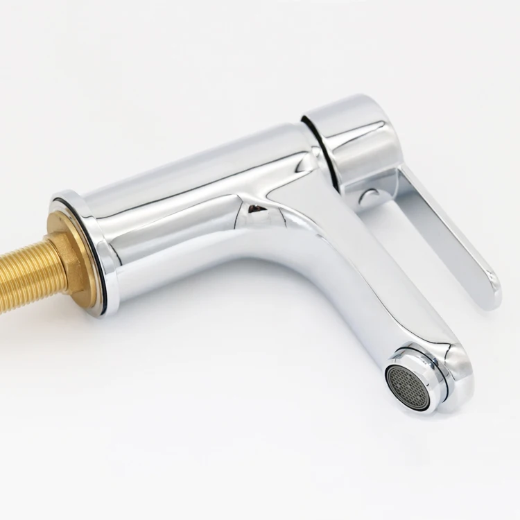 Single hole modern bathroom ware cold water brass basin mixer faucet