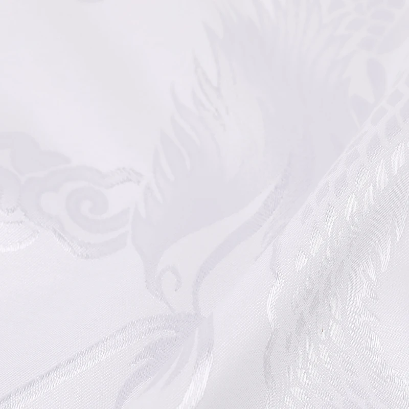 Chinese silk hot selling custom dyeable jacquard satin brocade silk dragon fabric