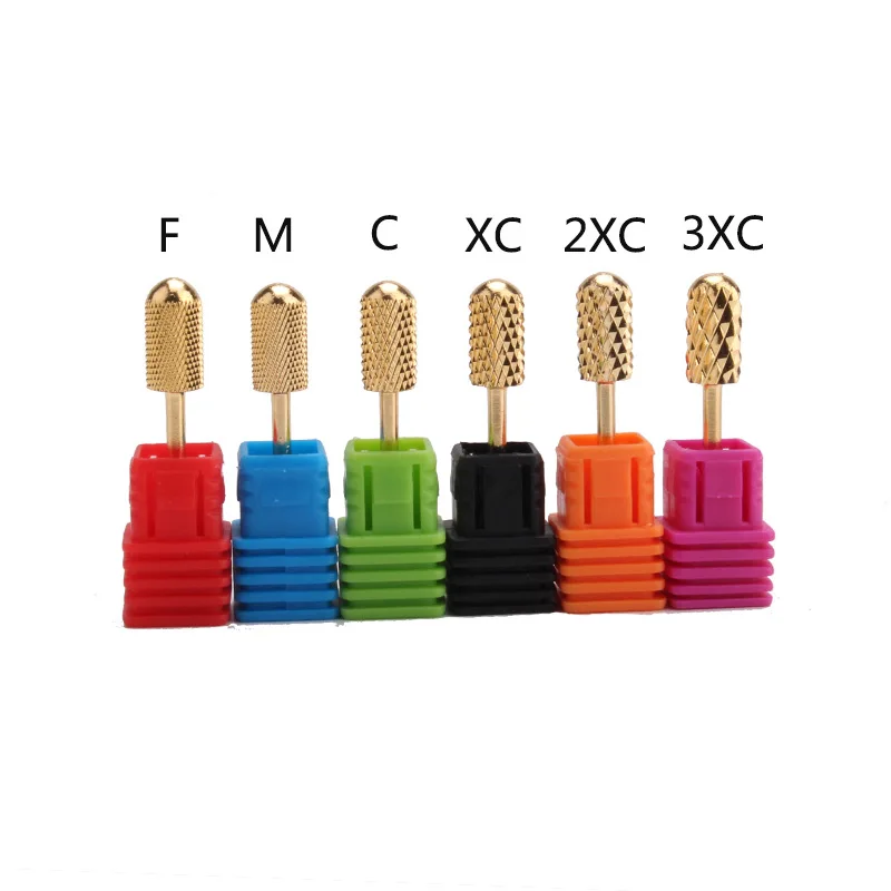  Gold Round Top Burr Nail Drill Bit Electric Accessories 3/32