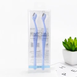 Girl Makeup Tools Mini Classical Anti-Slip Staight Handle Plastic Women Eyebrow Razor