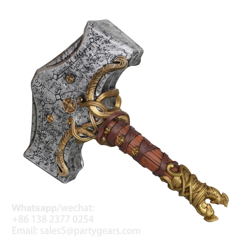 Halloween Christmas Gifts Costume Cosplay Props for God-War Axe Pu Foam Leviathan Kratos Axes Weapon