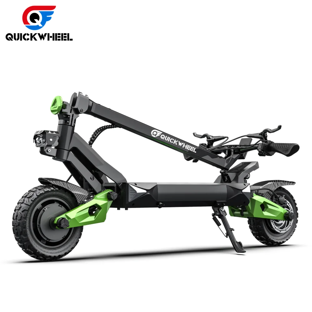 Quickwheel S6 Powerful Mobility Eu Warehouse Two Big Wheels Fast Electric Bike Scooter 72V 20Ah 3000W Electric Scooters 60V