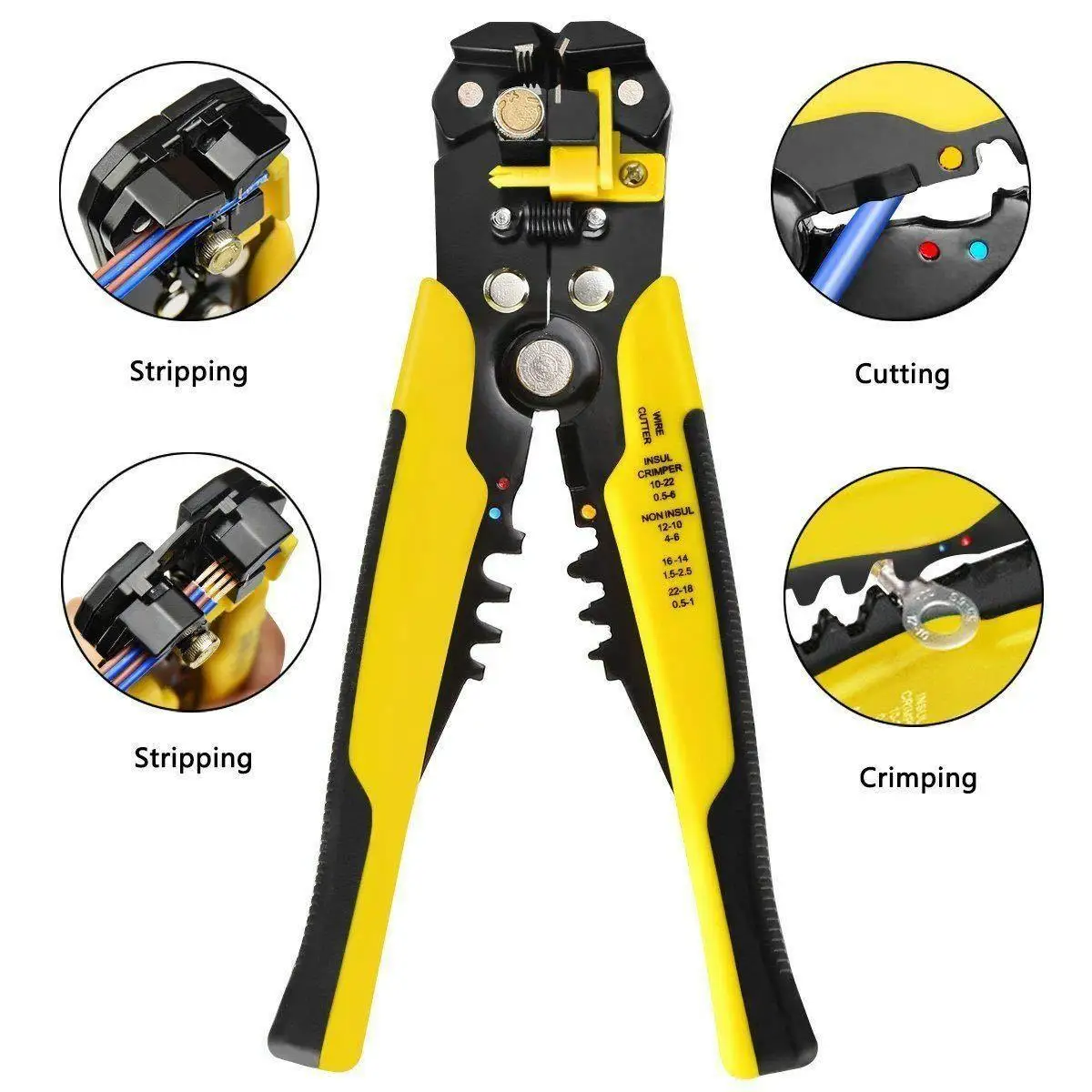 Factory Price Multi multifunctional network automatic terminal crimper crimping tool electrician tool wire stripper