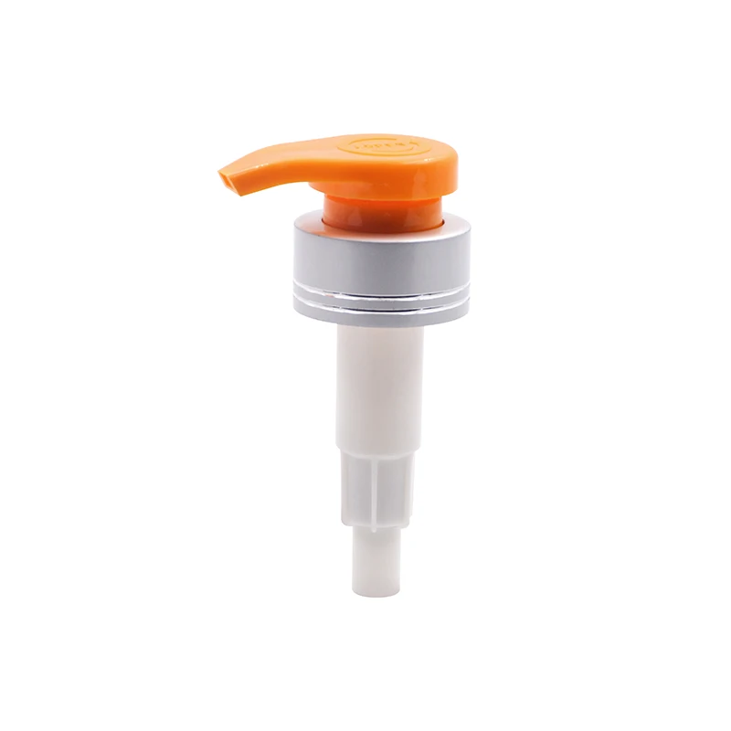 Free sample Customized 38410 big discharge rate screw lotion pump For Bottles 4CC Outer Spring dispenser pump