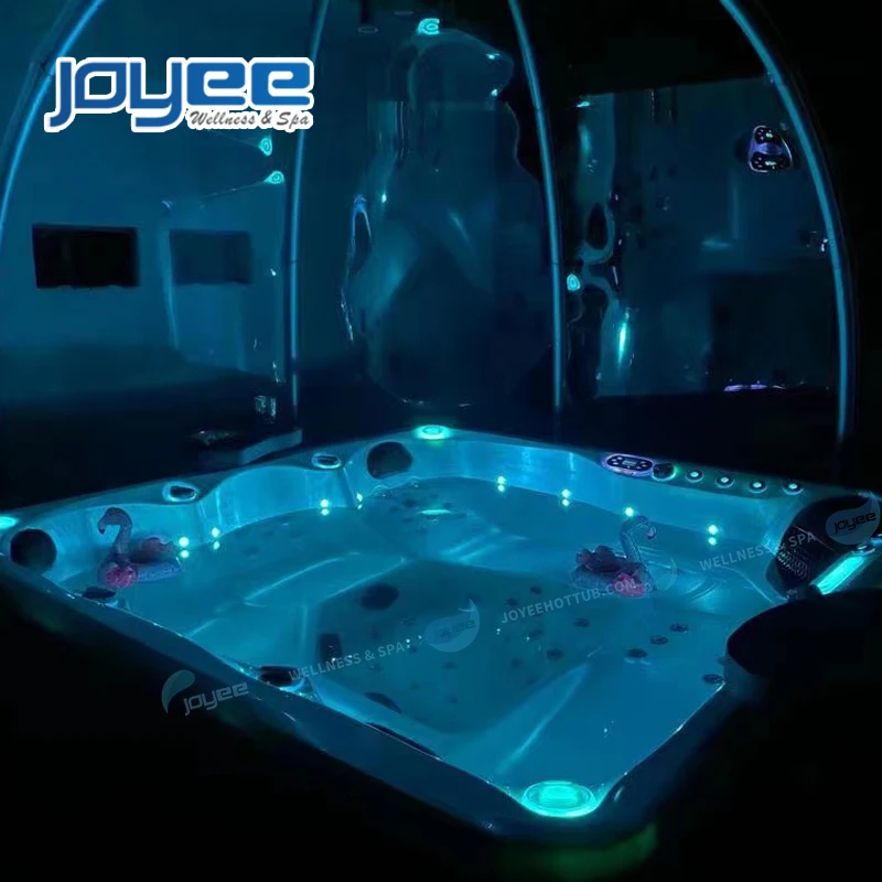 JOYEE 5 People High Quality Sex Bubble Zone Outside Hottub Pools Massage Outdoor Freestanding Cheap Bathtub Spa with Balboa
