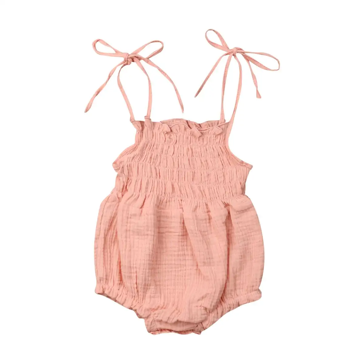 Summer Baby Girl Linen Cotton Rompers Newborn Rompers Diaper Cover One Piece Suit Toddlers Loungewear Homewear Manufacturer