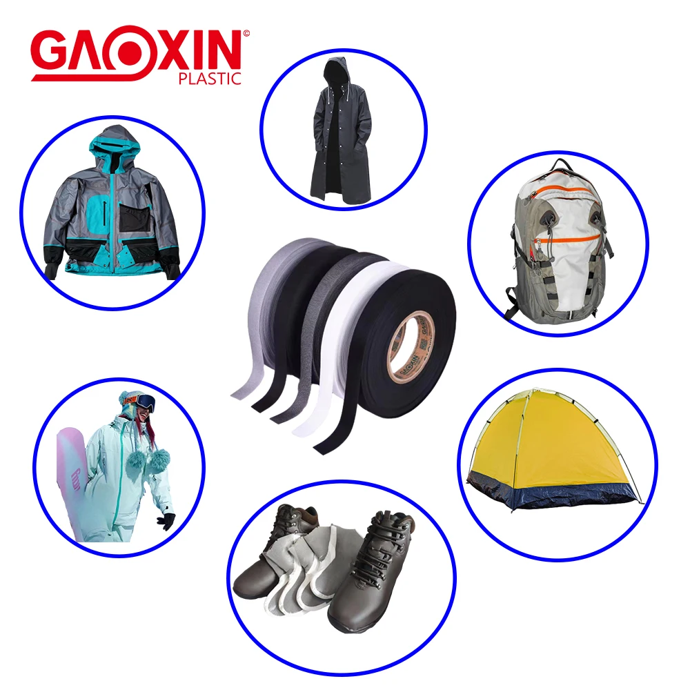 3-Layer Waterproof Breathable Hot Melt Tape Seam-Sealing Tape for Shoes & Clothes Made 3L TPU PU coating Materials