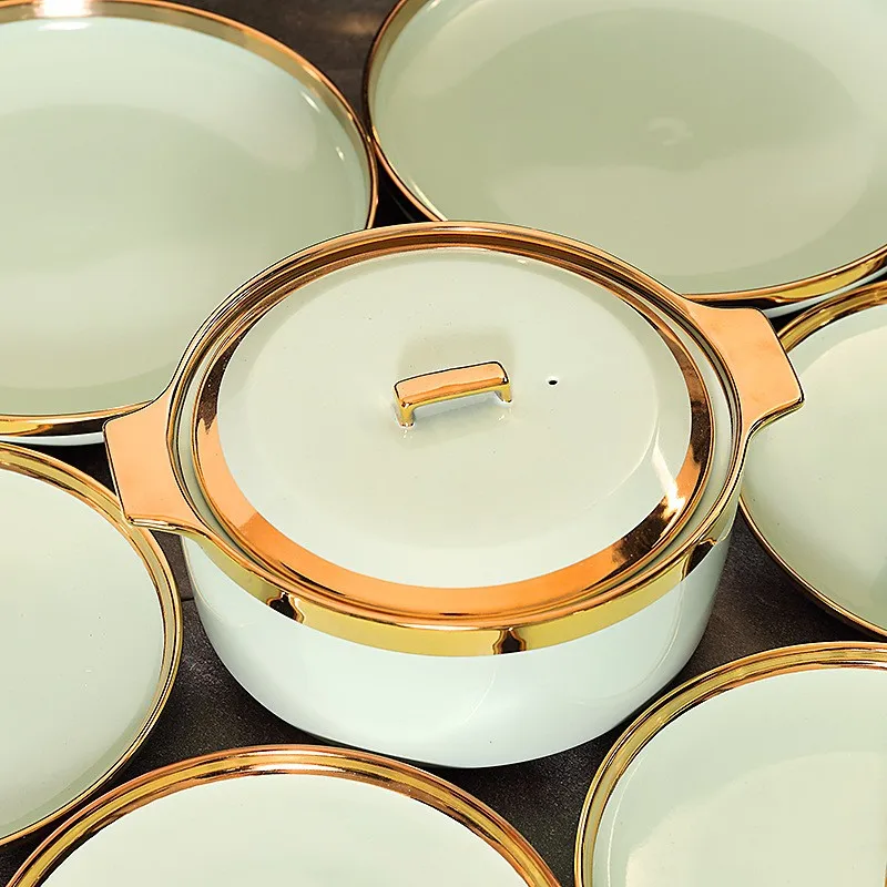 Новая роскошная индивидуальная керамическая посуда в скандинавском стиле фарфоровая оптовая продажа настраиваемая китайскими производителями