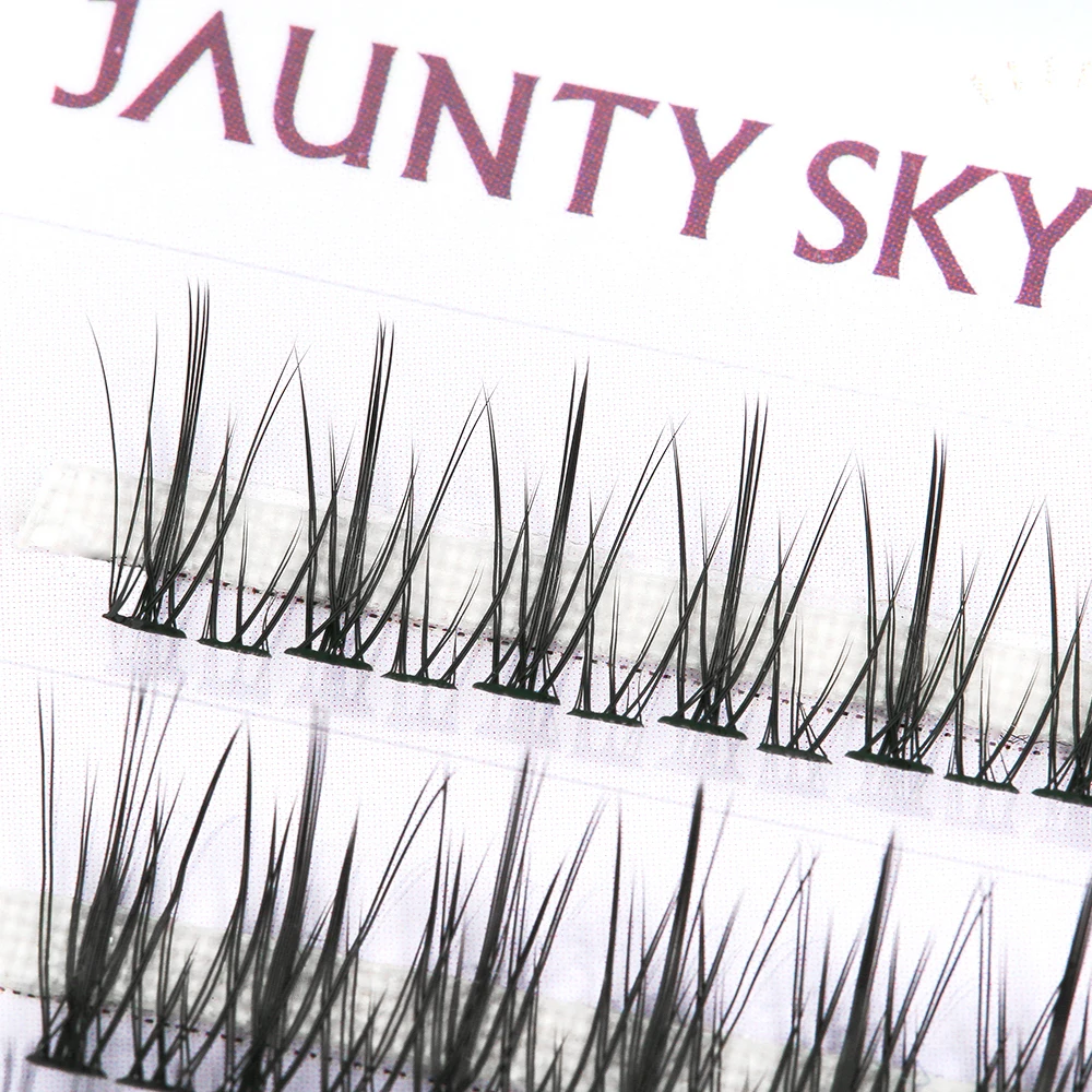 Jaunty Sky 3D Effect Segmented DIY Eyelash Extensions High Quality Super Soft False Mink Color Eyelashes Cluster Eyelashes Kits