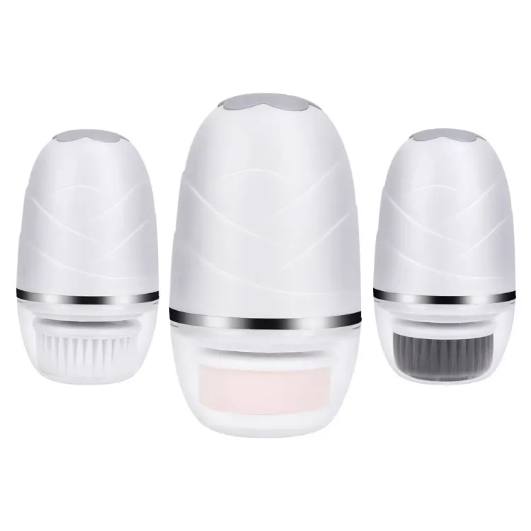 3 in 1 Customize waterproof facial cleansing brush portable electric beauty equipment facial wash brush with mini body