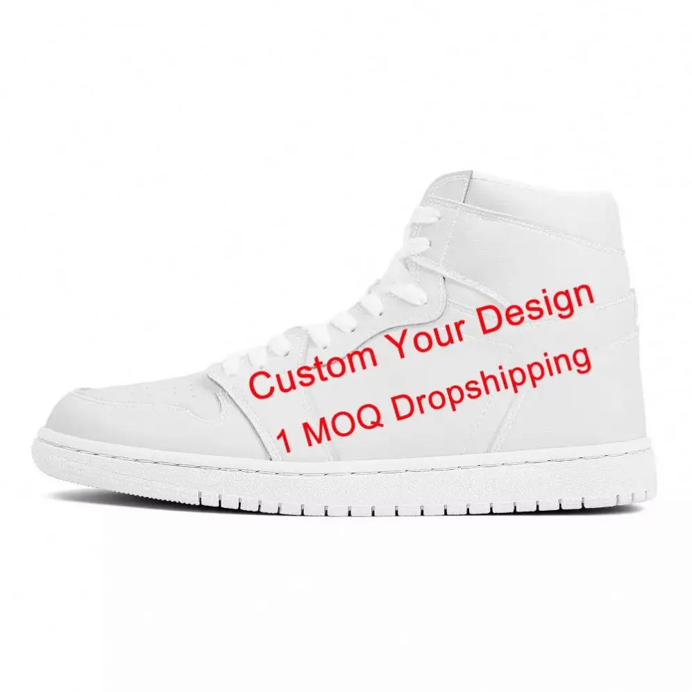 
MOQ 1 Casual Shoes Men Leather Shoes New Styles Custom Personalised LOGO High Top Walking Sports Shoes Male Sneakers Zapatillas 