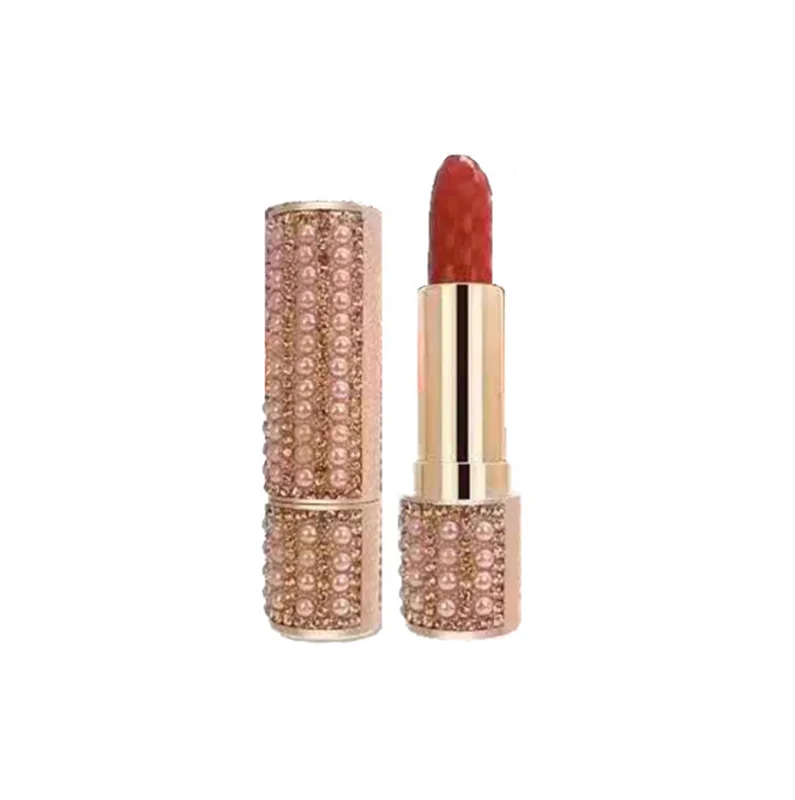 Diamonds Matte Lipstick Bright Pearl Waterproof Lipstick Girl High Value Shiny Cosmetics Lipstick