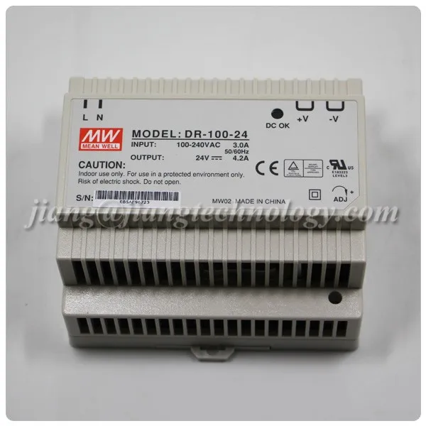  Meanwell Single Output Smps DIN Rail 24V 100W DR-100-24 DC power supply Din