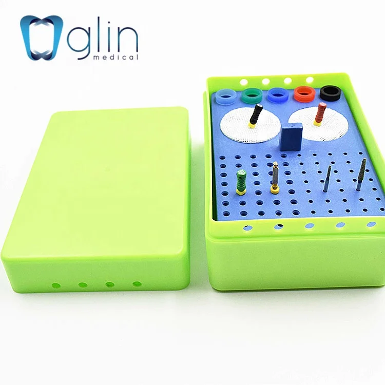 Эндобокс с 160 отверстиями/китайская фабрика пластиковая дезинфекционная коробка для стоматологических боров/автоматический держатель буров