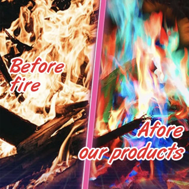 Coloured Flame Factory Bonfire Xmas Fireplace Magical Mystical Flames Magic Fire