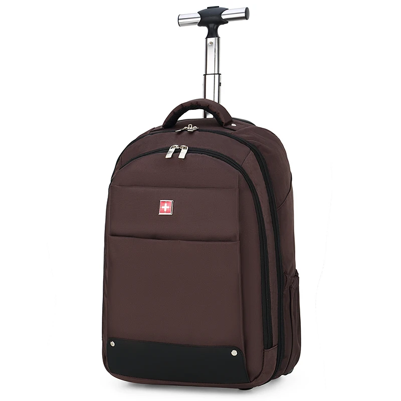 Hot sale Trolley Luggage Wheeled Backpack Rolling Backpacks 2 Wheels student backpack