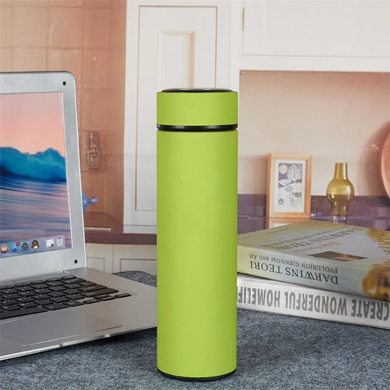OEM Double wall Stainless steel smart straight outdoor vacuum flask