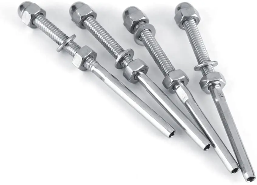 3016 Stud terminal Stainless Steel 304 wire rope fitting Cable Jaw terminal Swage stud