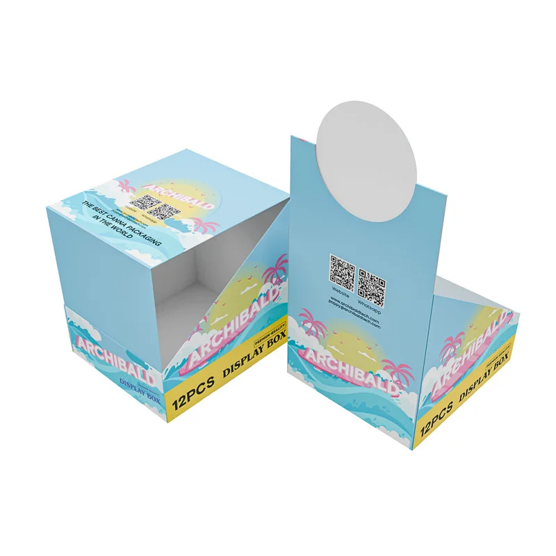 Archibald Pre Roll Packaging Paper Case Display Pre Roll Packaging Box White Glass Jar Packaging Box Small Craft Paper Package
