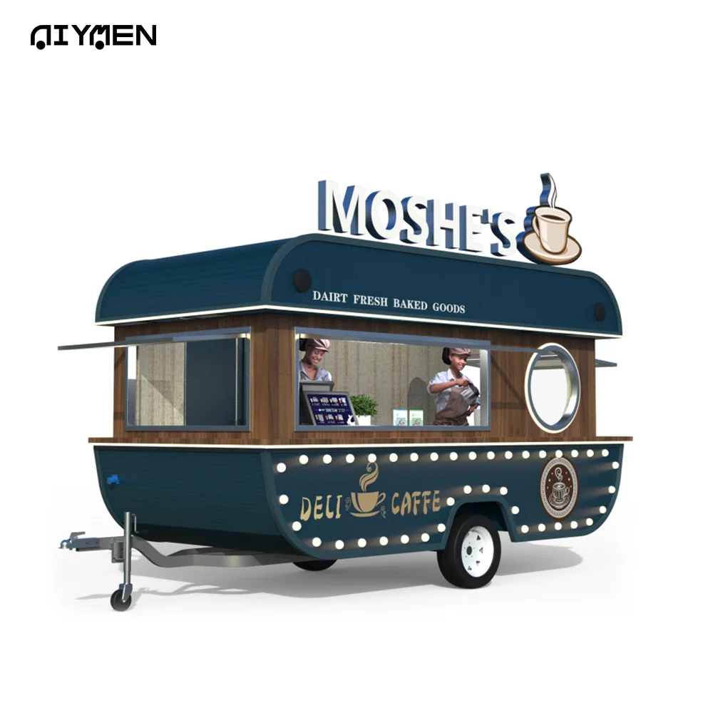 Airstream мини-Китай США Канада небольшие пищевые прицепы мобильная кухня полностью оборудованный грузовик с оборудованной кухней для продажи