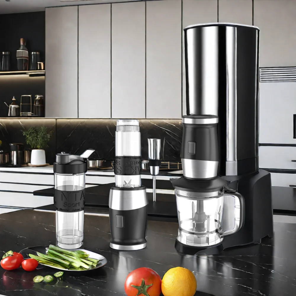 Unbreakable 2-in-1 Juicer Household Multifunctional Food Mixer Coffee Grinder Portable Blender Free Spare Parts Electric Plastic