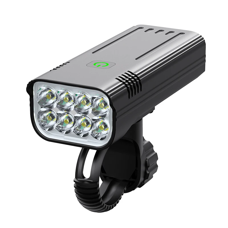 Huanuoda best rechargeable smart silicone waterproof super bright USB rechargeable road led bike front flash light