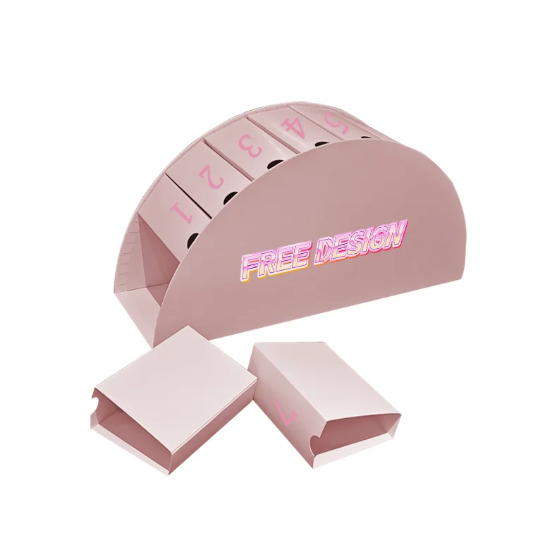 Luxury Gift Packaging Printing Logo Custom Advent Calendar Empty Cardboard Boxes