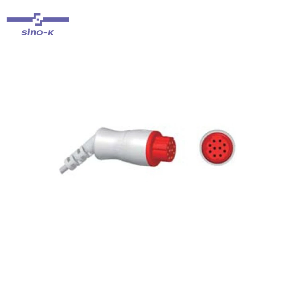 Datex Ohmeda IBP adapter cable 10 pins to BD transducer 684104, 3.2m