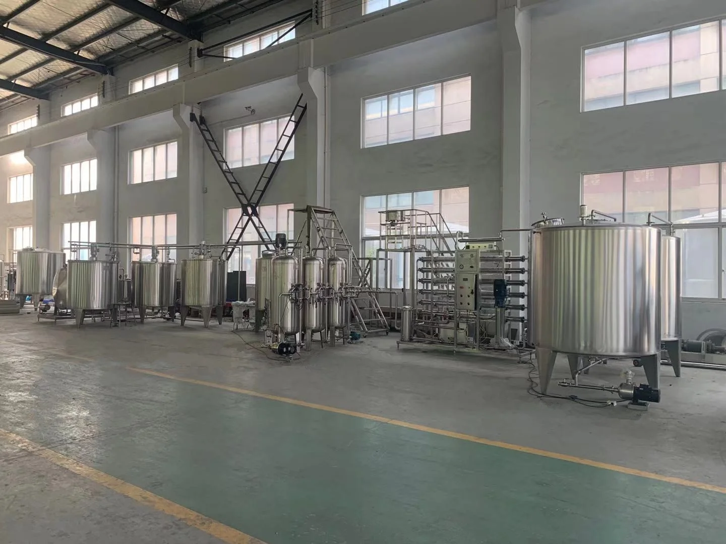 CE 1-50 T/H River water, lake, well water complete automatic ro system and water purifier 3000l