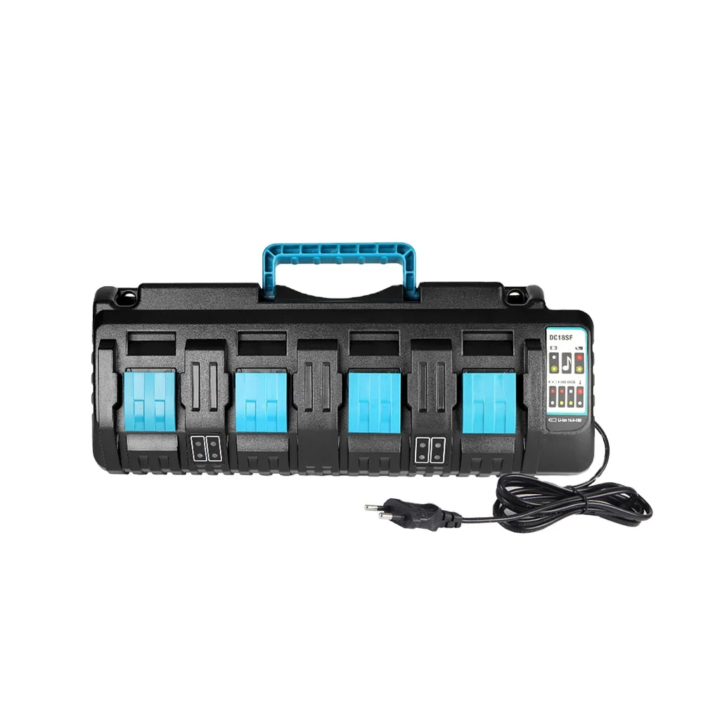 4Port Fast Charger Li-Ion Battery Charger with  USB Lithium Battery BL1830 BL1840 BL1850 BL1860 Bl1430