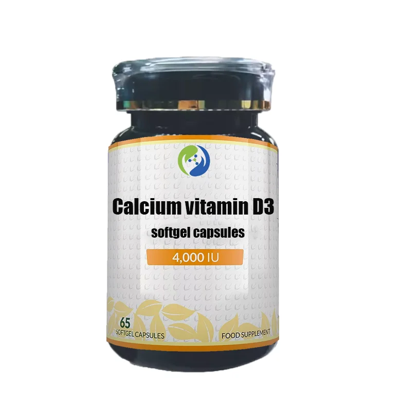 private label bone density calcium 1100mg Liquid Calcium vitamin D3 Softgels capsule