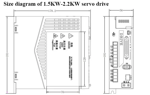 SD800 Ethercat Bus Servo Drive 2.7kw 4.5kw 5.5kw 7.5kw 380V ac servo motor with drive