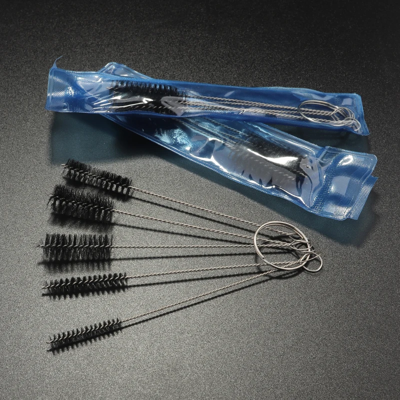 Набор кистей для чистки тату-наконечников Заводская щетка 5 шт. миниатюрная нейлоновая щетина набор татуировочной