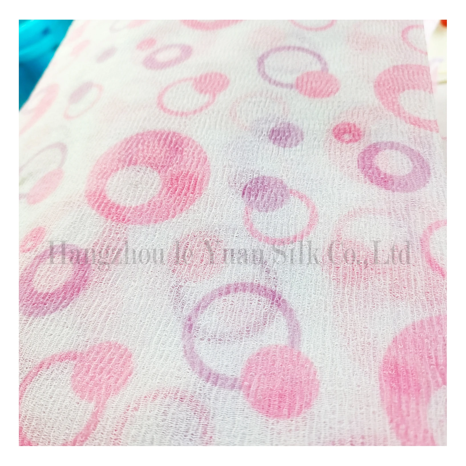 OEM Printing Exfoliating Nylon Wash Cloth Japanese Wash Cloth  Nylon Fabric For Shower